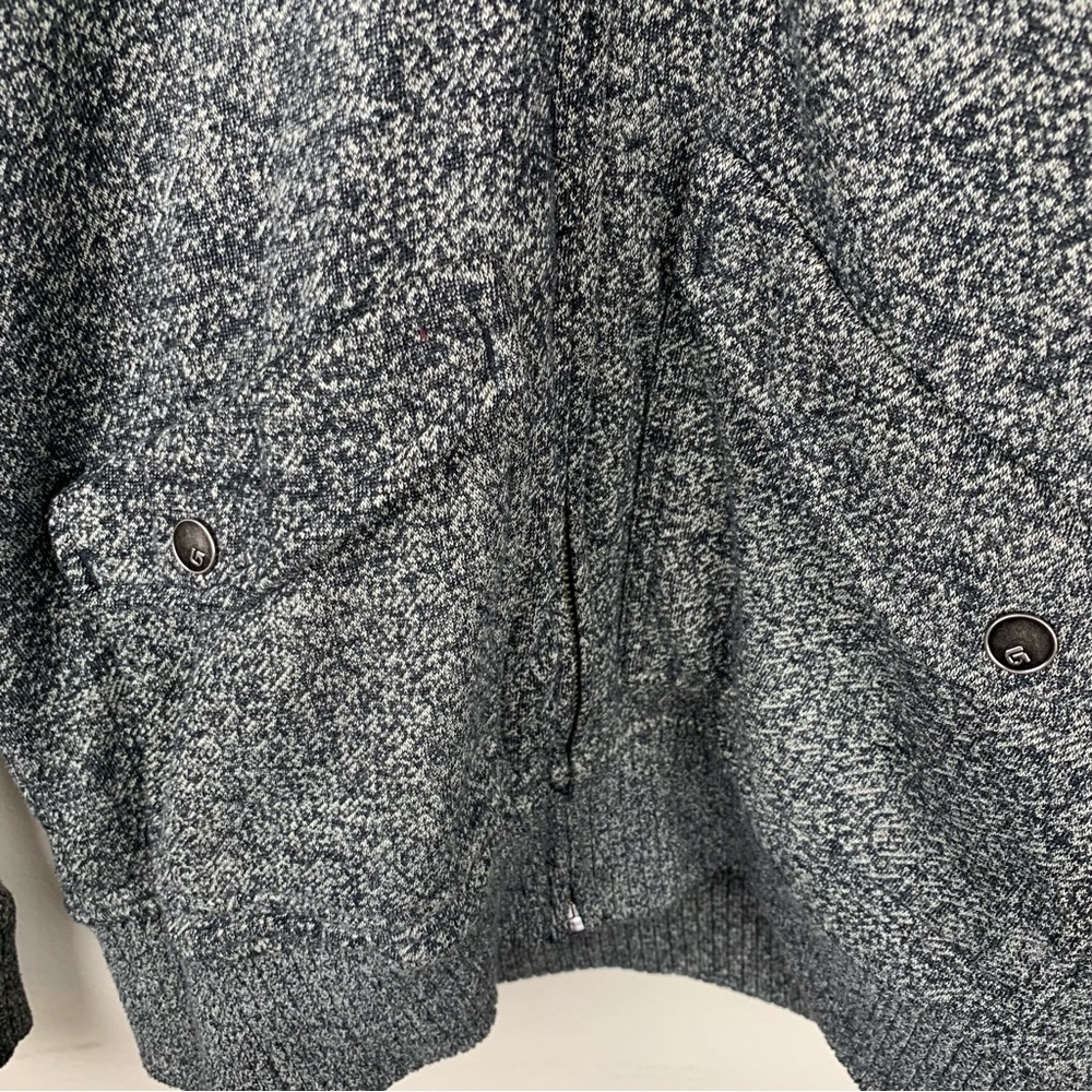 Burton Zip-Up Fleece Hoodie Sweatshirt Gray Medium Jacket Cozy Snowboarding - Picture 5 of 16